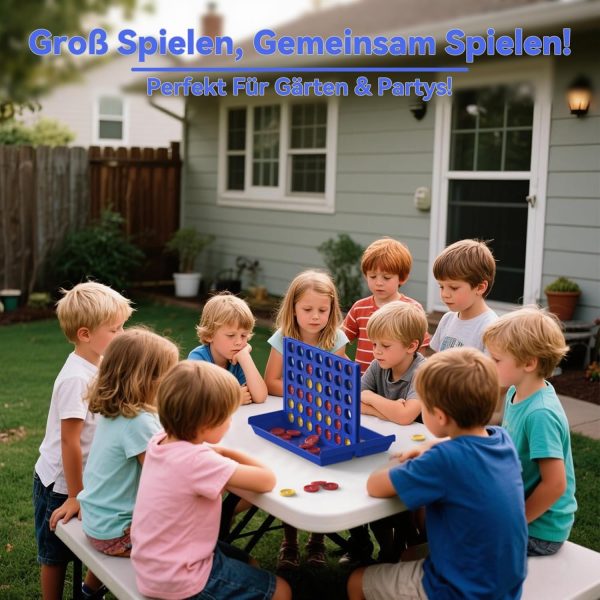 4 IN A ROW Board Game for Kids / Travel Board Game / Board Games Indoor & Outdoor, Perfect as a Party Game (random color ) - Image 8
