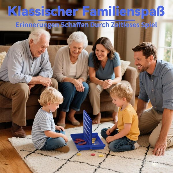 4 IN A ROW Board Game for Kids / Travel Board Game / Board Games Indoor & Outdoor, Perfect as a Party Game (random color ) - Image 7