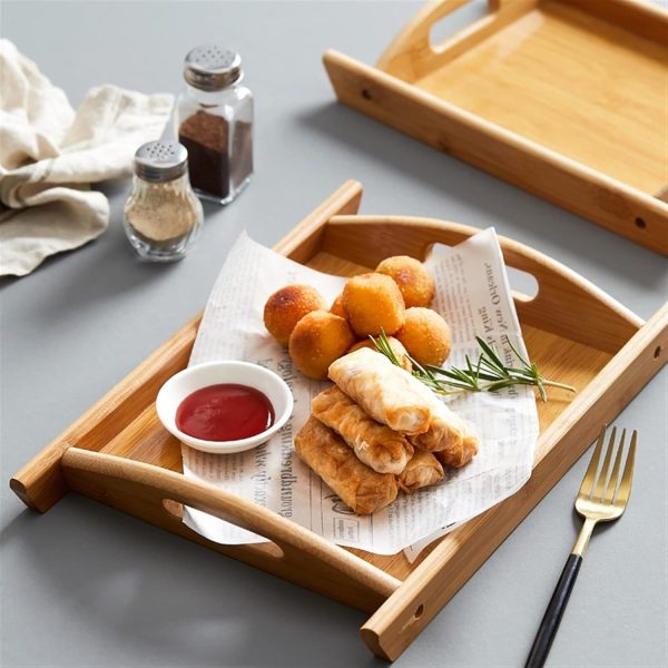 03 Pcs Set Wood Serving Tray For Kitchen | Best Quality Wooden Tray Set For Home | Wooden-Serving Trays - Image 8
