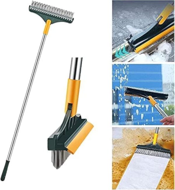 2 In 1 Floor Cleaning Brush Bathroom Tile Windows Floor Cleaning Brush With 120° Rotatable Head – Multipurpose Bathroom Floor Cleaning Brush – Floor Brush Scrubber - Image 2