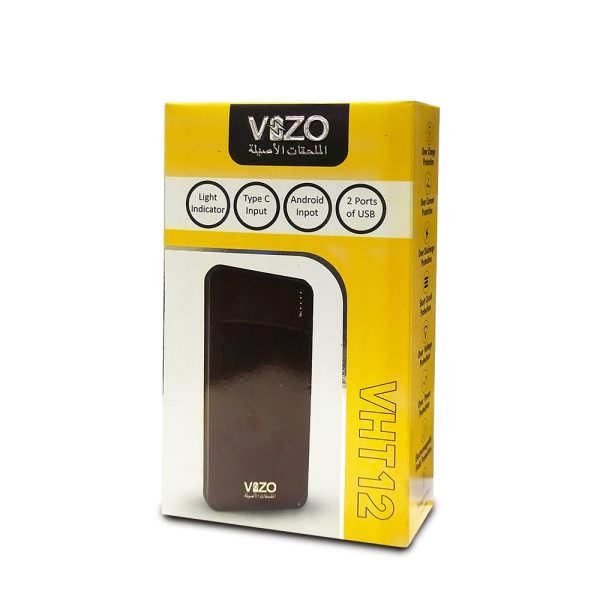VHT-12 – 10,000mAh Full-Size Power Bank | Vizo VHT-12 Power Bank | Best Quality Power Bank Vht12 - Android Power Bank - Random Color - Image 5