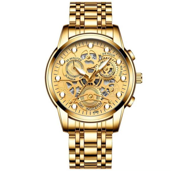 Men's Water Resistant Quartz Chronograph Watch - 1 Pc - Image 2