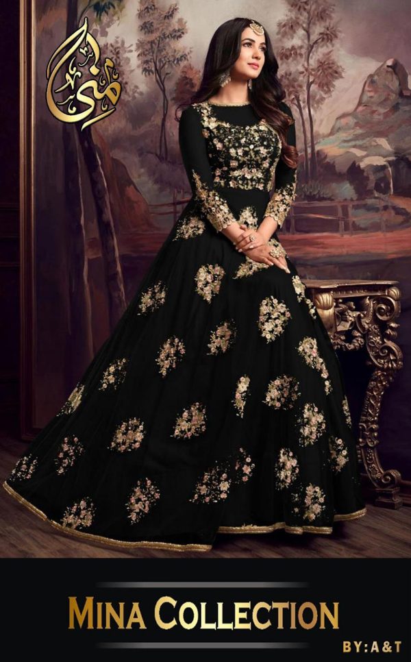 2 Pcs Women's Stitched Embroidered Frock And Trouser - Image 9