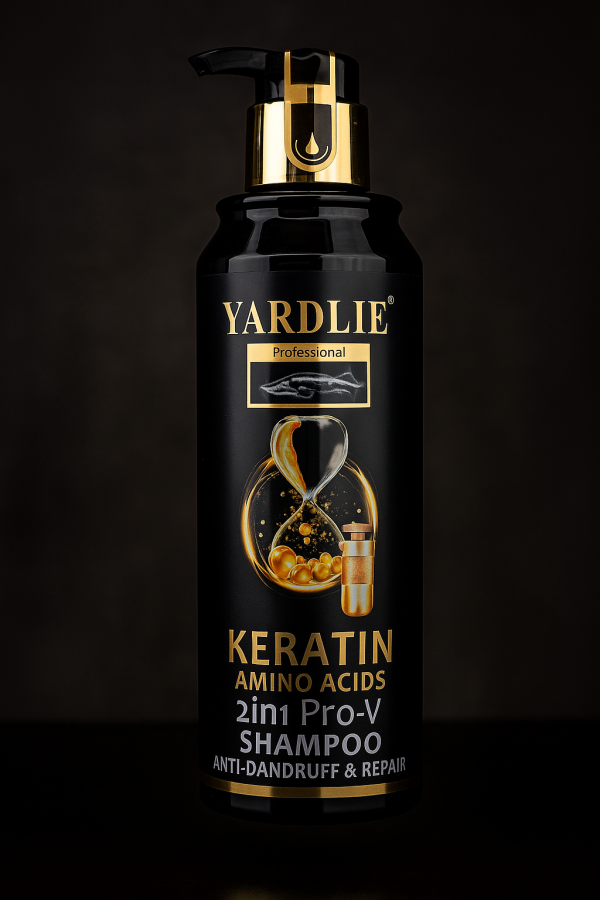 Yardlie Professional Keratin & Amino Acids Shampoo 2 in1 500ml Anti-Dandruff & Hair Repair