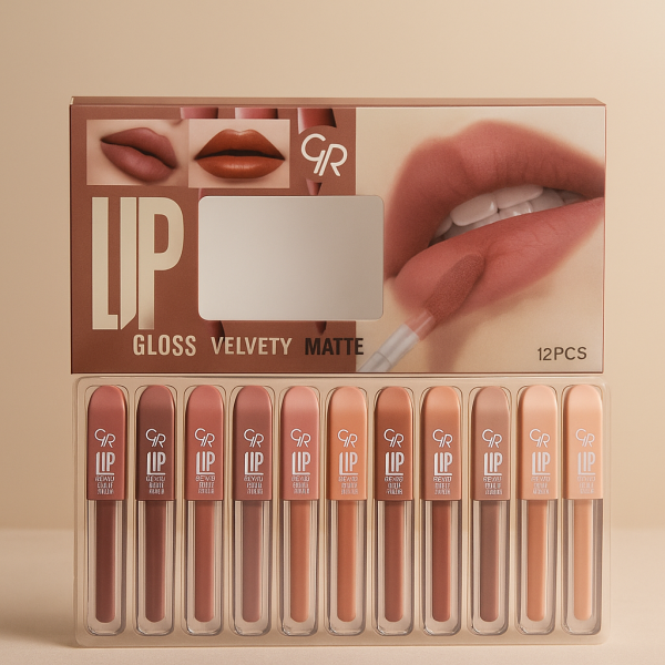 Velvet Matte Lip Gloss | High Pigment Lipgloss Set | Best Quality Lipgloss Set (Multi Shades) - Image 6