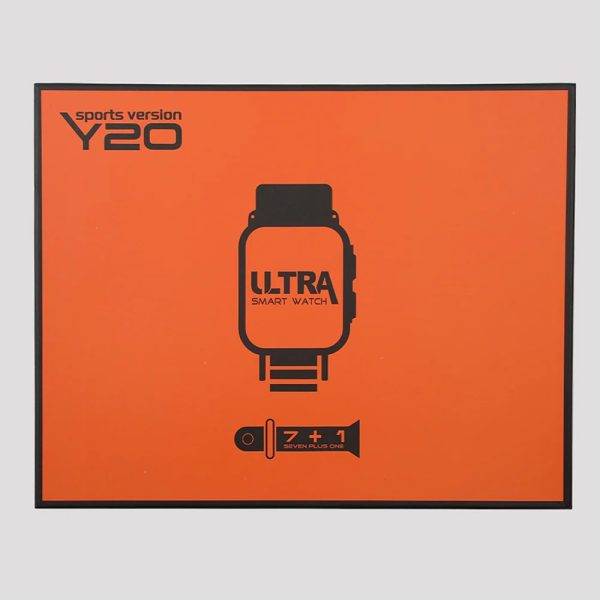 Y20 Ultra Sports Version Smart Watch | Smart Watch For Boys | Smart Watch For Men - Digital Watch | 7 + 1 Strap Smart Watch - Random Color - Image 5