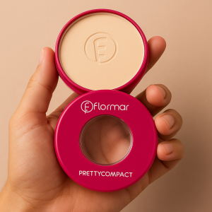 12 Pcs Face Powder | Flormar Pretty Compact Pressed Face Powder – Oil-Control, Lightweight Matte Finish, Long-Lasting Coverage for a Smooth, Natural Look Shade 198 | Face Powder | 