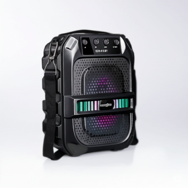 GTS-1191 10W Wireless Portable Bluetooth Speaker with 6.5" Subwoofer, FM Radio, 1200mAh Battery, Loud Volume, USB/AUX/TF Support, Belt Strap for Outdoor Travel, Party, Picnic, Camping Use - Image 9