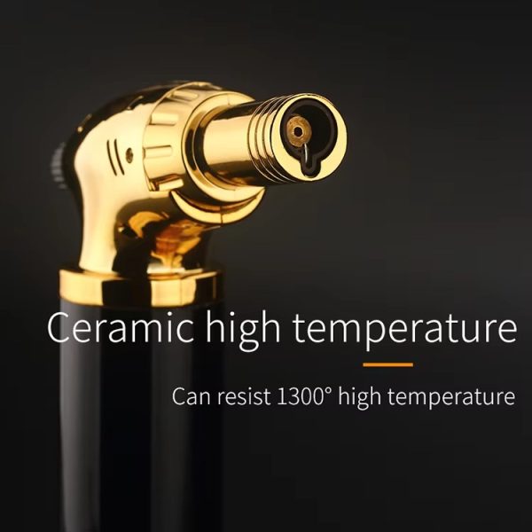 High Quality Torch Lighter for Cigar Kitchen Culinary Gas Refillable BBQ Torch Lighter Stylish and Windproof Jet Flame - Image 10