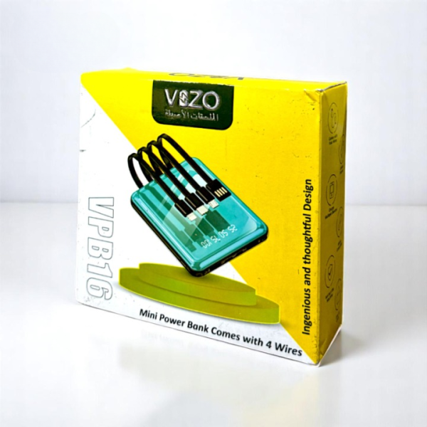 VPB16 – 10,000mAh Compact Power Bank | Vizo VP 16TH Power Bank | Mobile Phone Power Bank - Android Power Bank - Random Color - Image 7