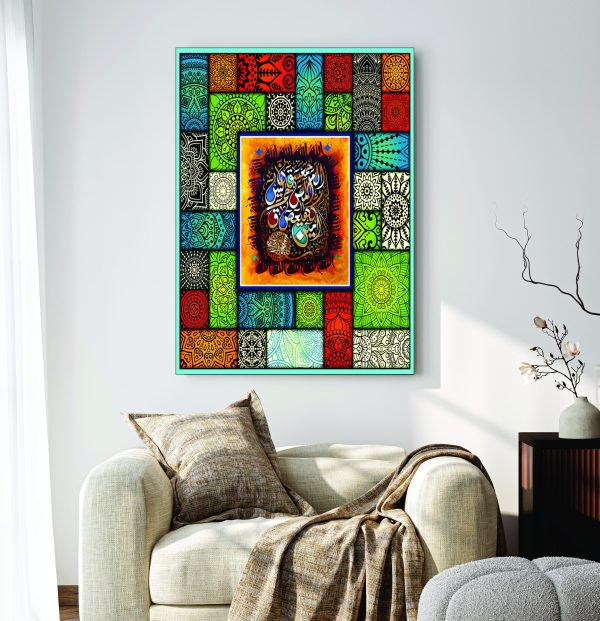 Islamic Wall Art Wooden Phototile Frames for Wall Decor /calligraphy wall art