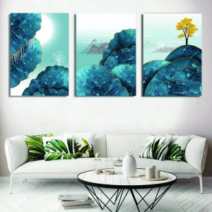 Set of 3 Wall Art Wooden Phototile Frames for Wall Decor