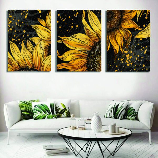Set of 3 Wall Art Wooden Phototile Frames for Wall Decor