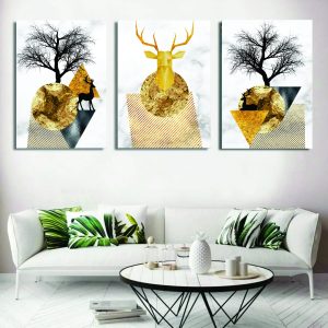 Set of 3 Wall Art Wooden Phototile Frames for Wall Decor