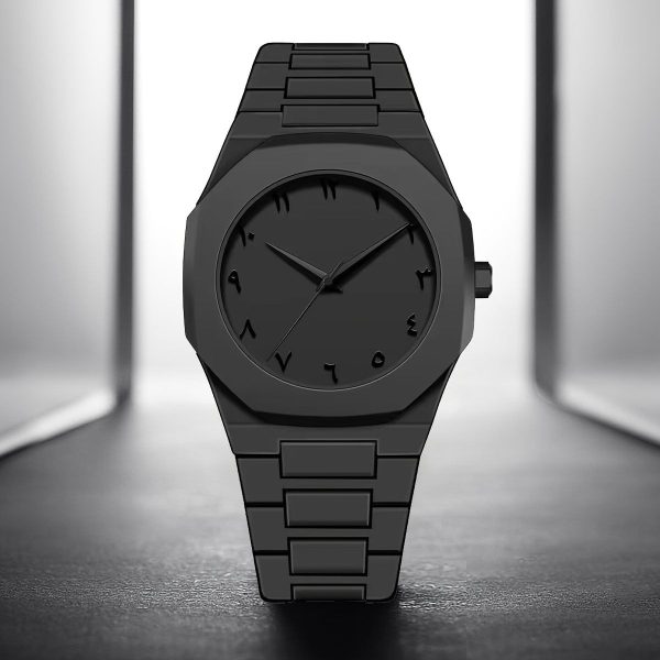Full BLACK AURA Quartz Watch – Lightweight Design, , Premium Quality & Finish - Best Quality Analog Watch For Boys - Watch For Men | Full Black Color Watch - Without Box - Image 4