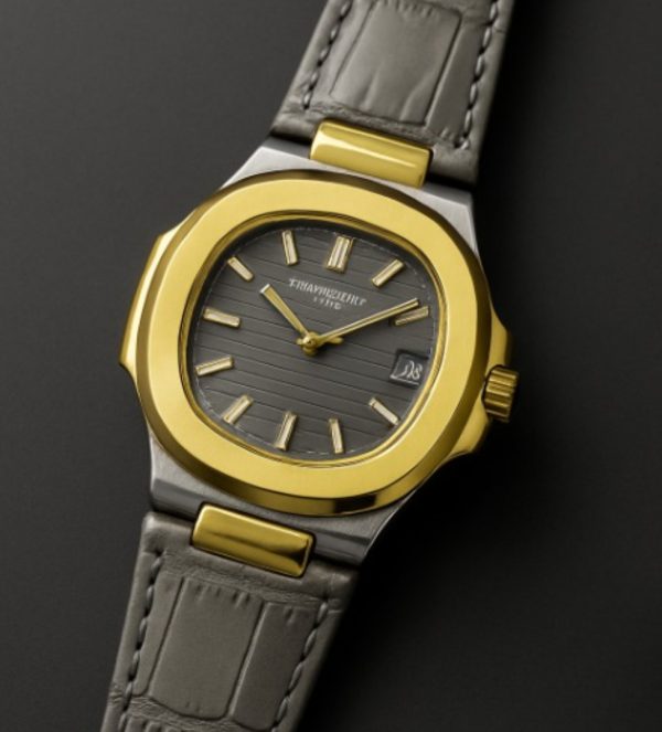 Patek Philippe Nautilus 8044 – Grey Gold Tone | 3ATM Water Resistant Luxury Watch Without Box
