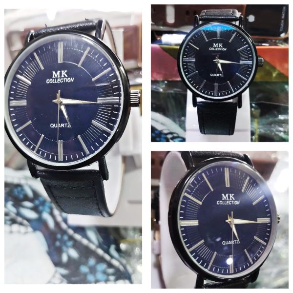 Modern Edge Black Leather Strap Watch – Sleek, Durable, and Timeless Without Box - Image 6