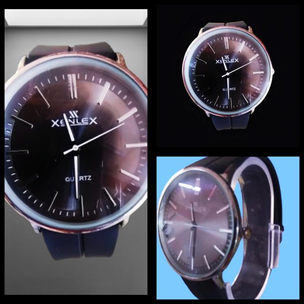 Modern Edge Black Silicone Strap Watch – Sleek, Durable, and Timeless Without Box - Image 4