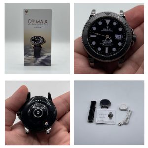 G9 Max Smartwatch With Amoled Display | Best Quality Smart Watch - Rolex Style Smart Watch - G9 Max Smart Watch For Men & Boys - Black Color Smart Watch