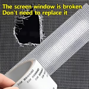 Mesh Roll Tape Window Screen Repair Patch | Keep Mosquitoes Out with Our Anti-Insect, Self-Adhesive Mesh Patch Tape - 2 meter