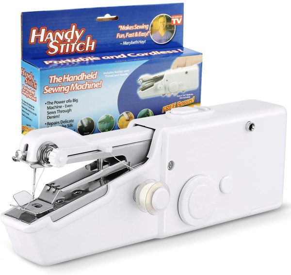 Handy Stitch – Portable Cordless Sewing Machine for Quick Repairs on All Fabrics | Best Quality Sewing Portable Machine