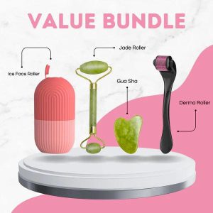 Combo pack Marble Jade Roller | Ice Roller Facial Massage | Derma Roller [Pack of 3]