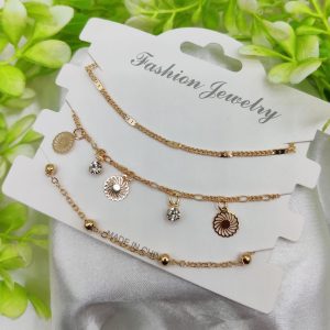 Imported Triple-Layered Adjustable Bracelet Set | Best Quality Artificial Bracelet For Girls & Women | Bracelet For Every Occasion | Elegant Design