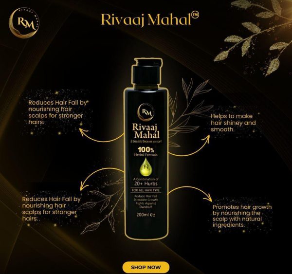 Rivaj Mahal Hair Oil Your Ultimate Hair Care Solution - 200ml - Image 6