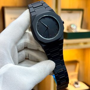 BLACK AURA Quartz Watch – Lightweight Design,  Arabic dial   Full black Aura wrist watch- Watch For Men | Black Color Watch - Without Box