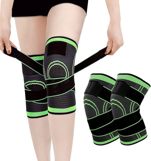 1 Pc Knee Support Patela Belt Elastic Bandage Tape Sport Strap Straps Knew Pad Protector Band For Knee Brace (random color)
