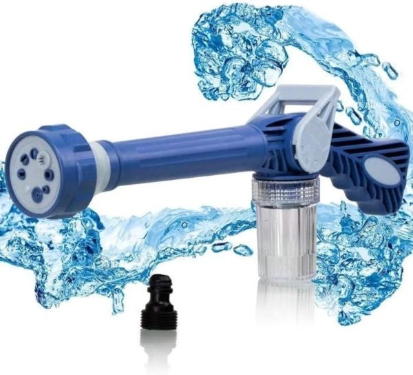 Ez Jet Water Canon 8 In 1 Turbo Water Spray – For Car & Bike Washing, Gardening - Best Quality Water Spray ( Random Color )