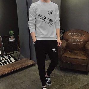 Soft and Comfortable Fabric T Shirt & Trouser For Men Printed Tracksuit top quality | ( OK ) Printed Trouser & Printed Shirt