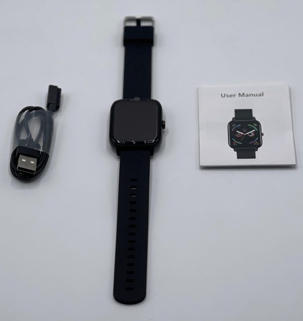 H20 Smartwatch Made in Dubai – Waterproof Fitness Tracker with Heart Rate Monitor, Blood Pressure, Sleep Tracking, Step Counter, Touchscreen Sports Watch for Men and Women - Black Color - Image 6