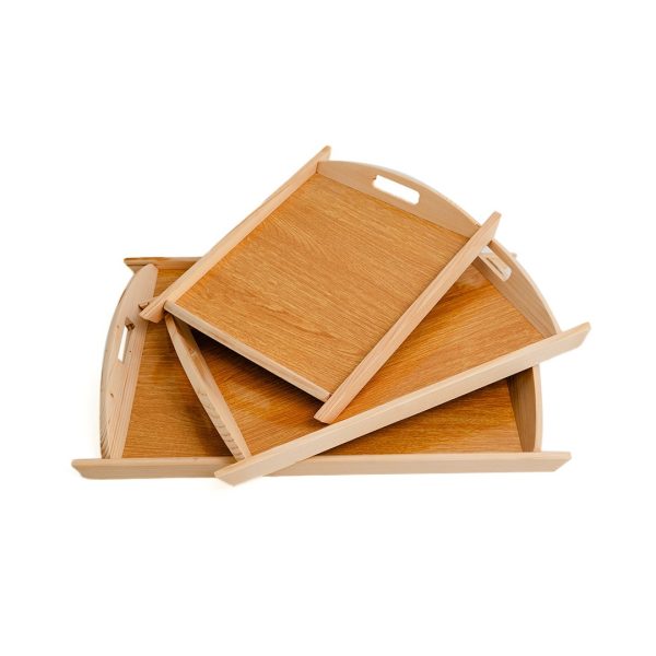 03 Pcs Set Wood Serving Tray For Kitchen | Best Quality Wooden Tray Set For Home | Wooden-Serving Trays - Image 3