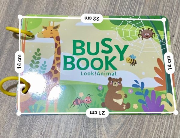 Montessori Baby Busy book My First Quiet Book Paste Early Learning Education Toy Children Toy Matching Game for Babies 2 , 3 Years (random book) - Image 2