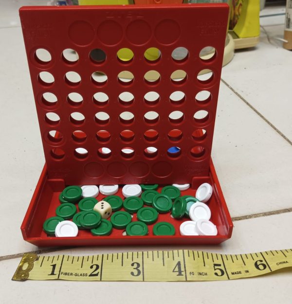 4 IN A ROW Board Game for Kids / Travel Board Game / Board Games Indoor & Outdoor, Perfect as a Party Game (random color ) - Image 3
