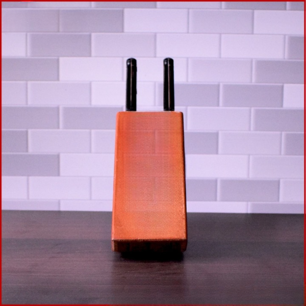 Knife Stand Wood Organize And Display Your Knives With Style | Wooden Knife Holder Block Stand Organizer for Kitchen Knife Storage Rack Durable Wood Design - Image 5