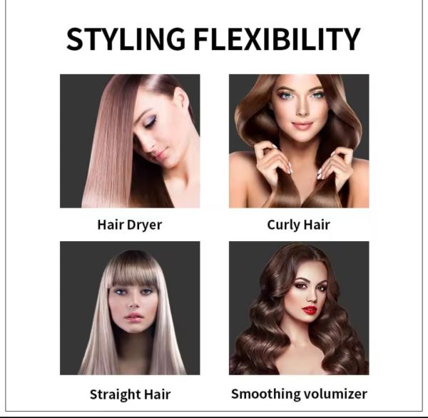One Step 2 in 1 Hair Dryer & Brush (Dryer + Styler) Brush for Fast Drying, Straightening, Curling - Image 4