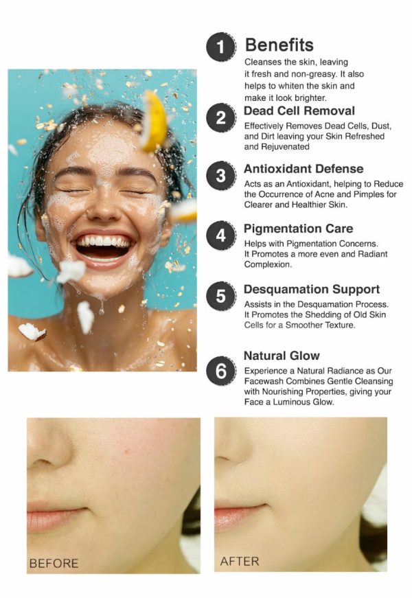 Kashee's Rice Face Wash – Whitening & Brightening Cleanser for Glowing Skin – 150ml - Image 4