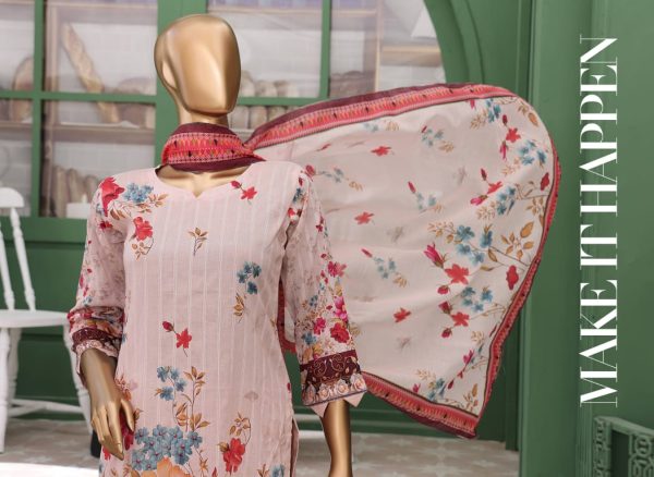 ✨ VIVARI  ✨ 3 Piece  Luxury Lawn Digital Printed Chickenkari Lawn Shirt/ Luxury Digital Printed  Pure Lawn/Unstitched Suit New Collection For Womens - Image 4