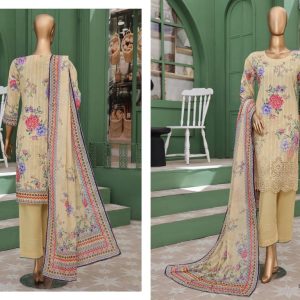 ✨ VIVARI  ✨ 3 Piece  Luxury Lawn Digital Printed Chickenkari Lawn Shirt/ Luxury Digital Printed  Pure Lawn/Unstitched Suit New Collection For Womens