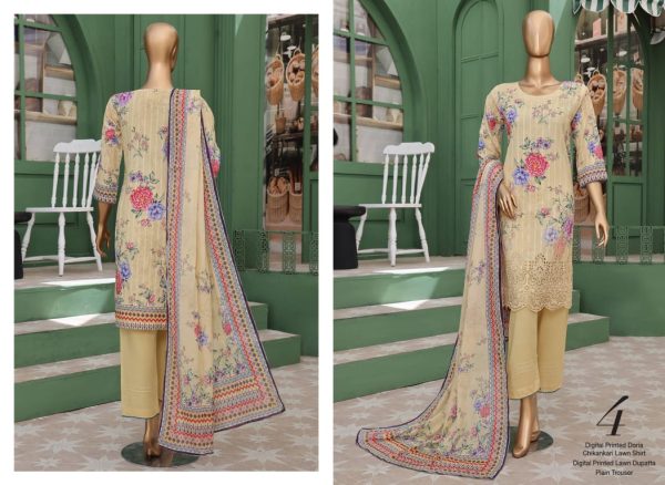 ✨ VIVARI  ✨ 3 Piece  Luxury Lawn Digital Printed Chickenkari Lawn Shirt/ Luxury Digital Printed  Pure Lawn/Unstitched Suit New Collection For Womens