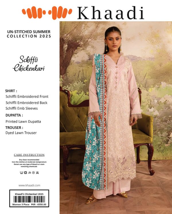 ✨ KHAADI ✨ 3 Piece Khaadi chicken Kari Unstitched Suit new Collection for womens