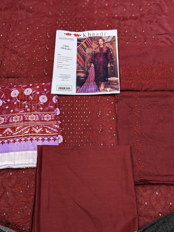 ✨ KHAADI ✨ 3 Piece Khaadi chicken Kari Unstitched Suit new Collection for womens - Image 3