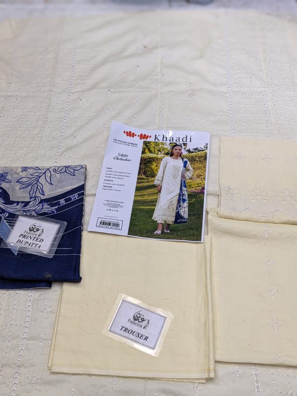 ✨ KHAADI ✨ 3 Piece Khaadi chicken Kari Unstitched Suit new Collection for womens - Image 2