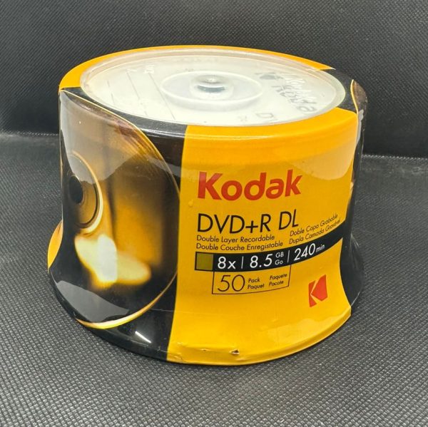 Kodak, DVD+R DL Blank Discs, Pack of 50-DiscsKodak, DVD+R DL Blank Discs | Kodak Dual Layer DVD+R 8.5GB 8X – High Capacity Record-able Disc - Image 5