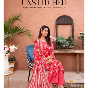 ✨ ZESH   ✨ 3 PieceUnstitched Suit ZESH SUMMAER LAWN COLLECTION 2025