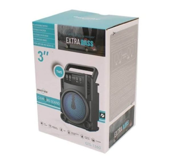 GTS 1360 Portable Rechargeable Mini Wireless Bluetooth Speaker With FM Radio USB & SD Card Supported Super Loud Stereo Sound Mini BT Speaker - Image 3