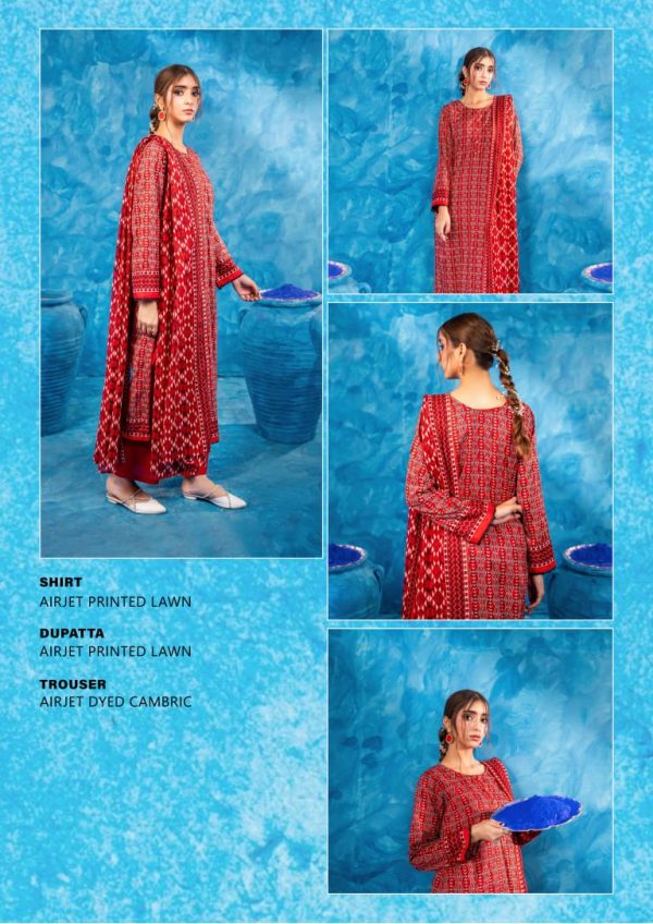 ✨ ZESH   ✨ 3 PieceUnstitched Suit ZESH SUMMAER LAWN COLLECTION 2025