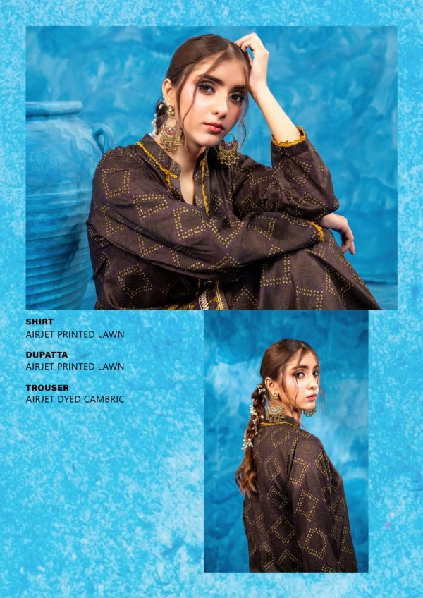 ✨ ZESH   ✨ 3 PieceUnstitched Suit ZESH SUMMAER LAWN COLLECTION 2025